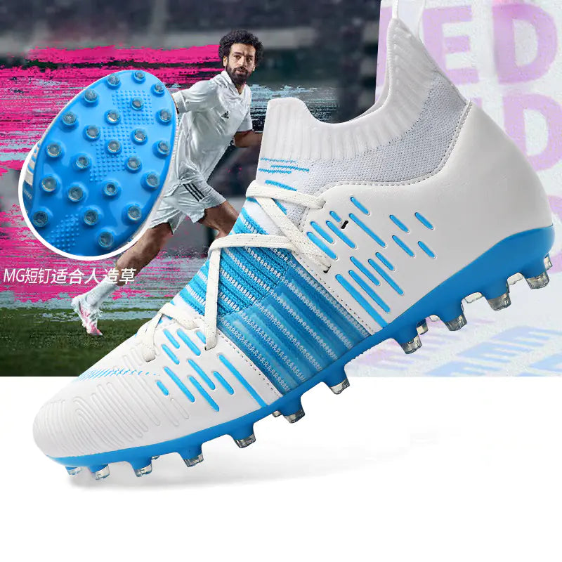 Adult Nylon Outdoor Sports Soccer Shoes for Grass