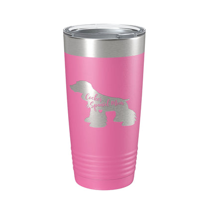 Cocker Spaniel Mom Tumbler Dog Travel Mug Gift Insulated Laser Engraved Coffee Cup 20 oz-11