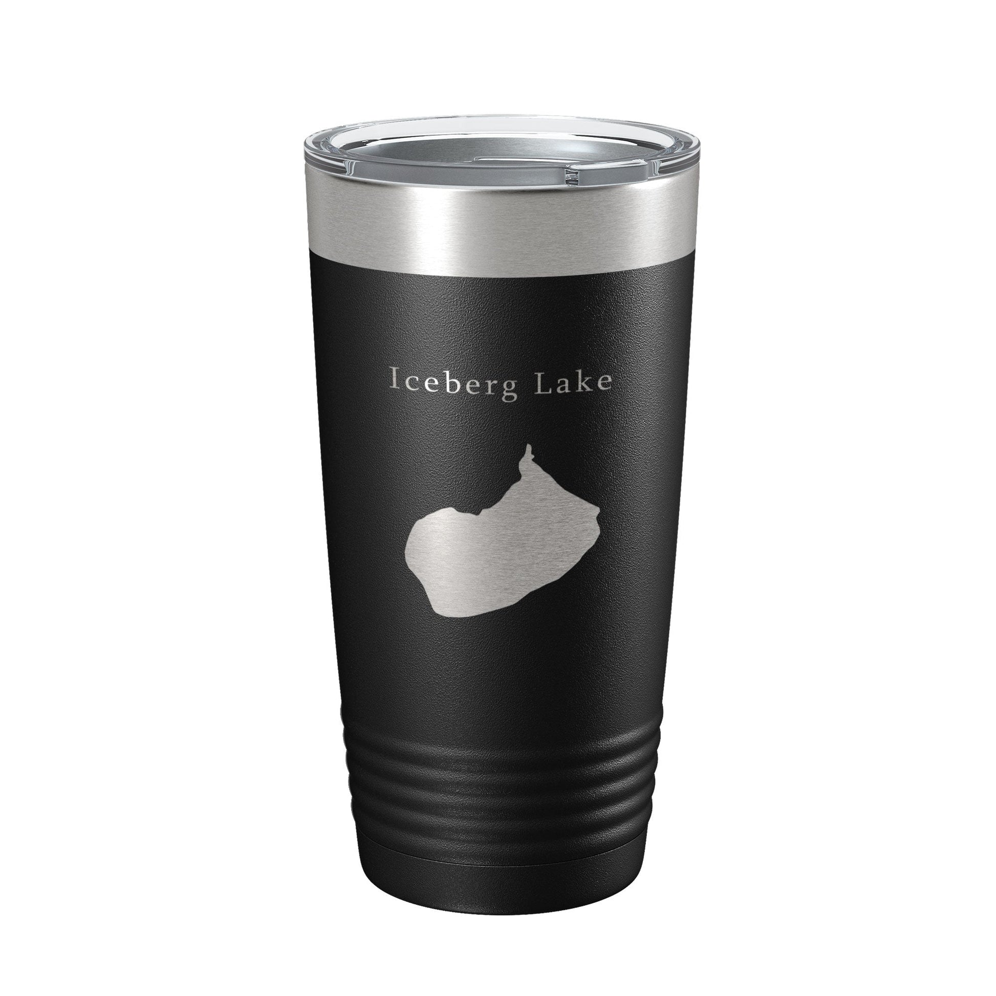 Iceberg Lake Map Tumbler Travel Mug Insulated Laser Engraved Coffee Cup Montana 20 oz-5