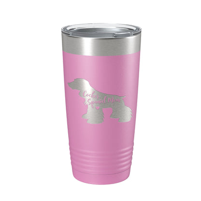 Cocker Spaniel Mom Tumbler Dog Travel Mug Gift Insulated Laser Engraved Coffee Cup 20 oz-14