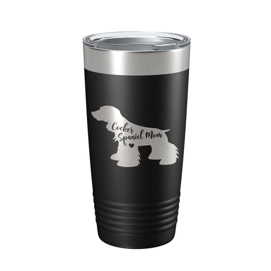 Cocker Spaniel Mom Tumbler Dog Travel Mug Gift Insulated Laser Engraved Coffee Cup 20 oz-0