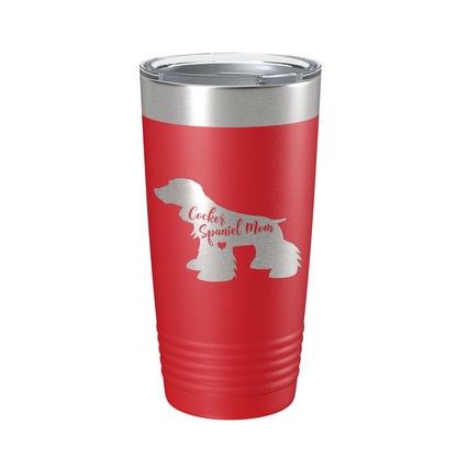 Cocker Spaniel Mom Tumbler Dog Travel Mug Gift Insulated Laser Engraved Coffee Cup 20 oz-10