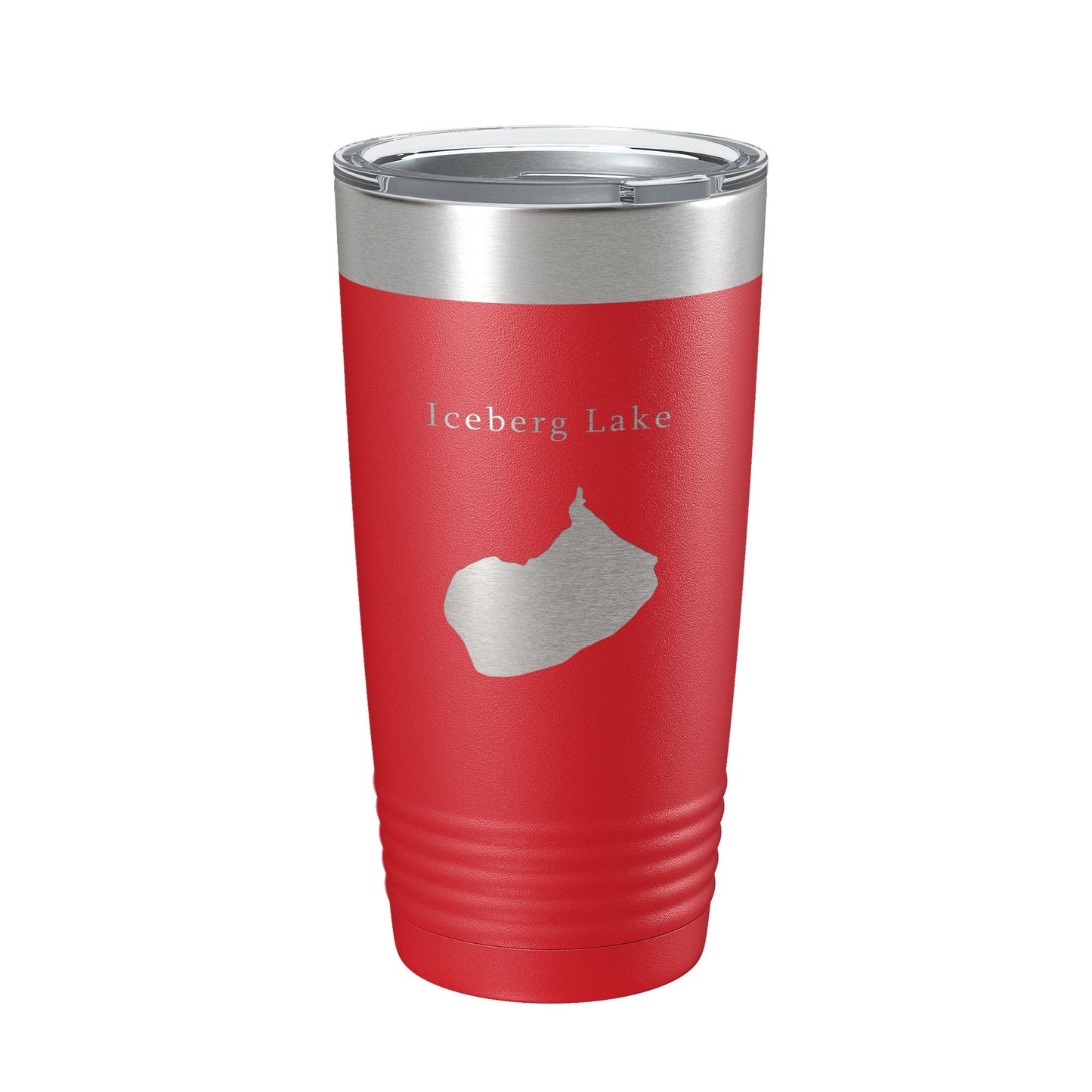 Iceberg Lake Map Tumbler Travel Mug Insulated Laser Engraved Coffee Cup Montana 20 oz-10