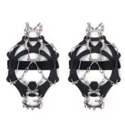 Outdoor Stainless Steel 13-Tooth Ice Cleats for Hiking