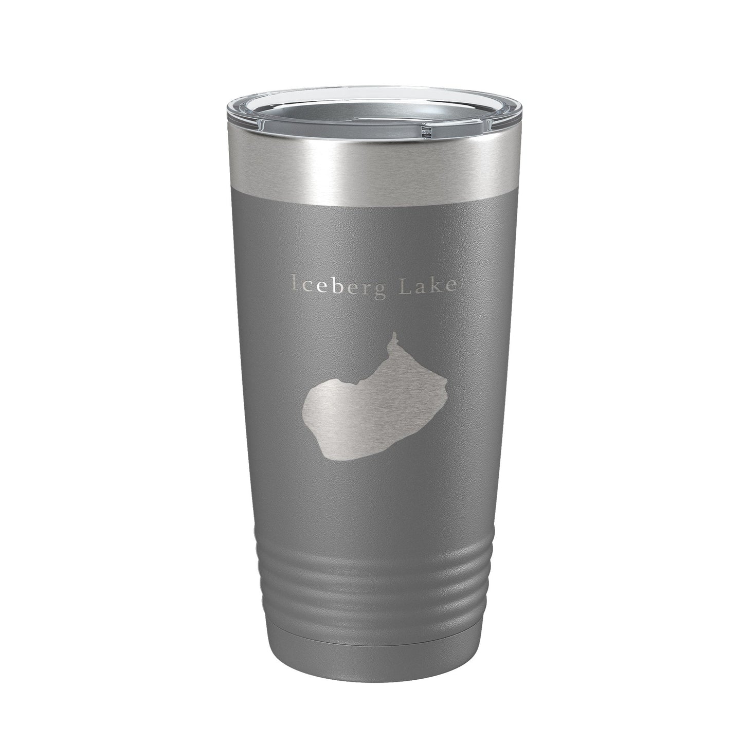 Iceberg Lake Map Tumbler Travel Mug Insulated Laser Engraved Coffee Cup Montana 20 oz-16