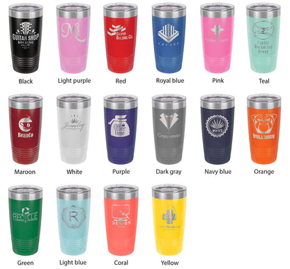 Iceberg Lake Map Tumbler Travel Mug Insulated Laser Engraved Coffee Cup Montana 20 oz-3