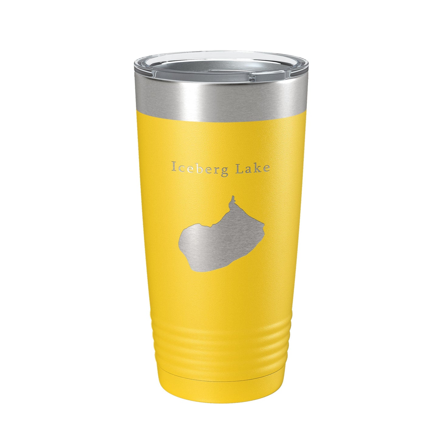 Iceberg Lake Map Tumbler Travel Mug Insulated Laser Engraved Coffee Cup Montana 20 oz-19