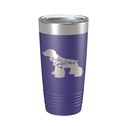 Cocker Spaniel Mom Tumbler Dog Travel Mug Gift Insulated Laser Engraved Coffee Cup 20 oz-15