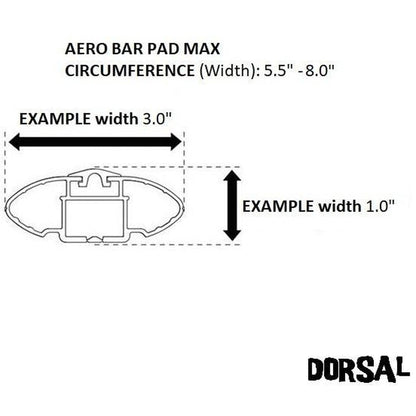 DORSAL Aero Roof Rack Pads for Factory and Wide Crossbars - Pack of 2 for Surfboards Kayaks Sups Snowboards-4