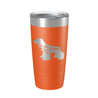 Cocker Spaniel Mom Tumbler Dog Travel Mug Gift Insulated Laser Engraved Coffee Cup 20 oz-17