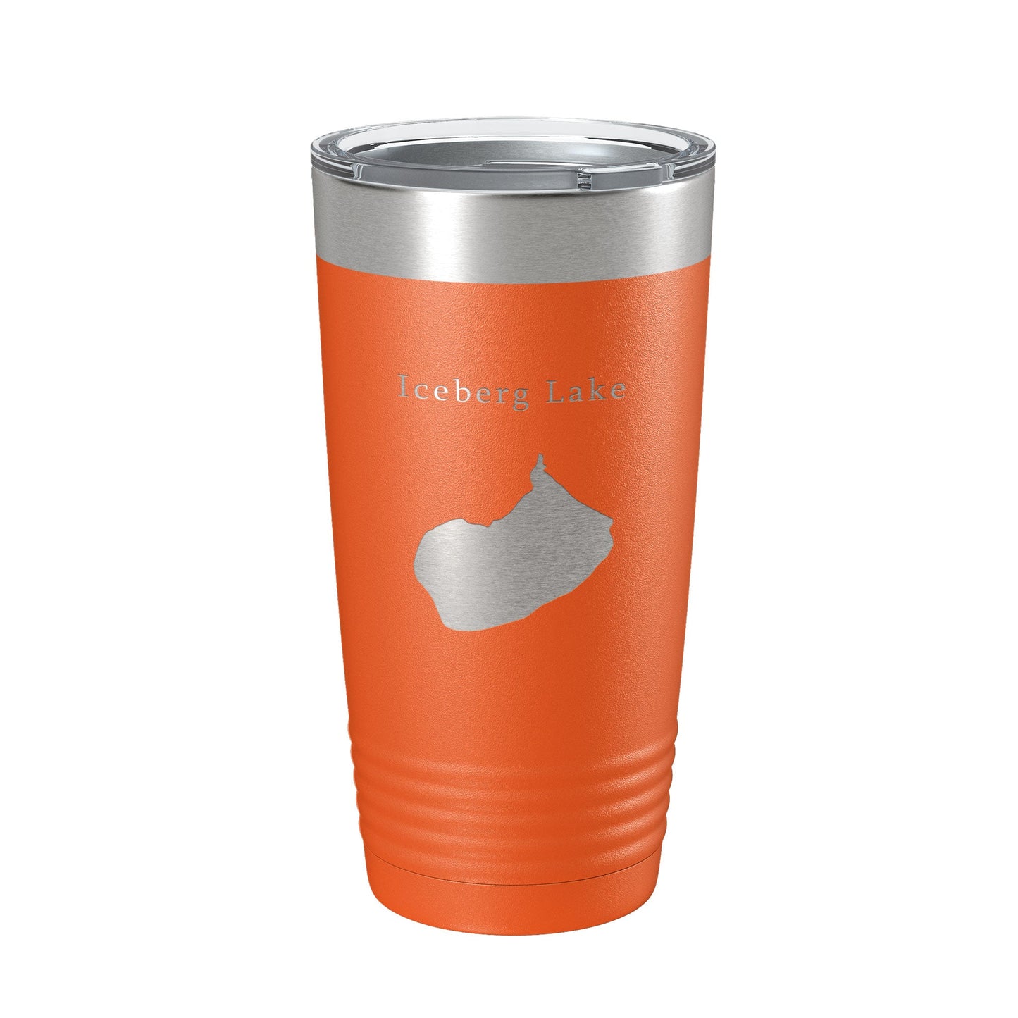 Iceberg Lake Map Tumbler Travel Mug Insulated Laser Engraved Coffee Cup Montana 20 oz-17