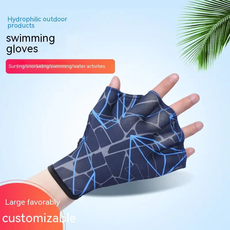 Webbed Swimming Gloves for Outdoor Submersible Use