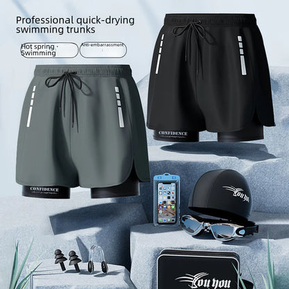 Men's Swim Trunks Quick-Dry Shorts for Spa Use
