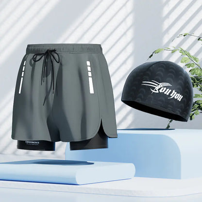 Men's Swim Trunks Quick-Dry Shorts for Spa Use